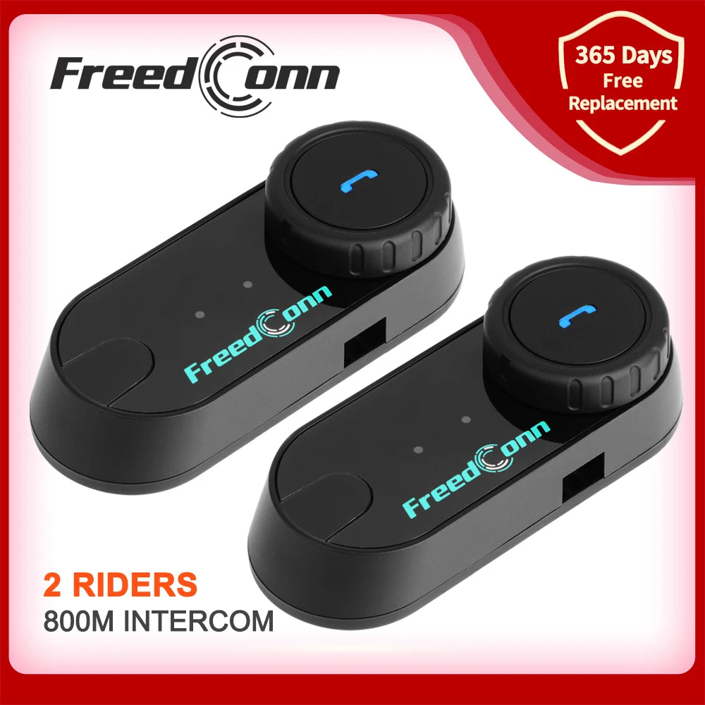 Bluetooth Motorcycle Intercom Helmet Headset Headphone FM Music Sharing Helmet Communicator Speaker