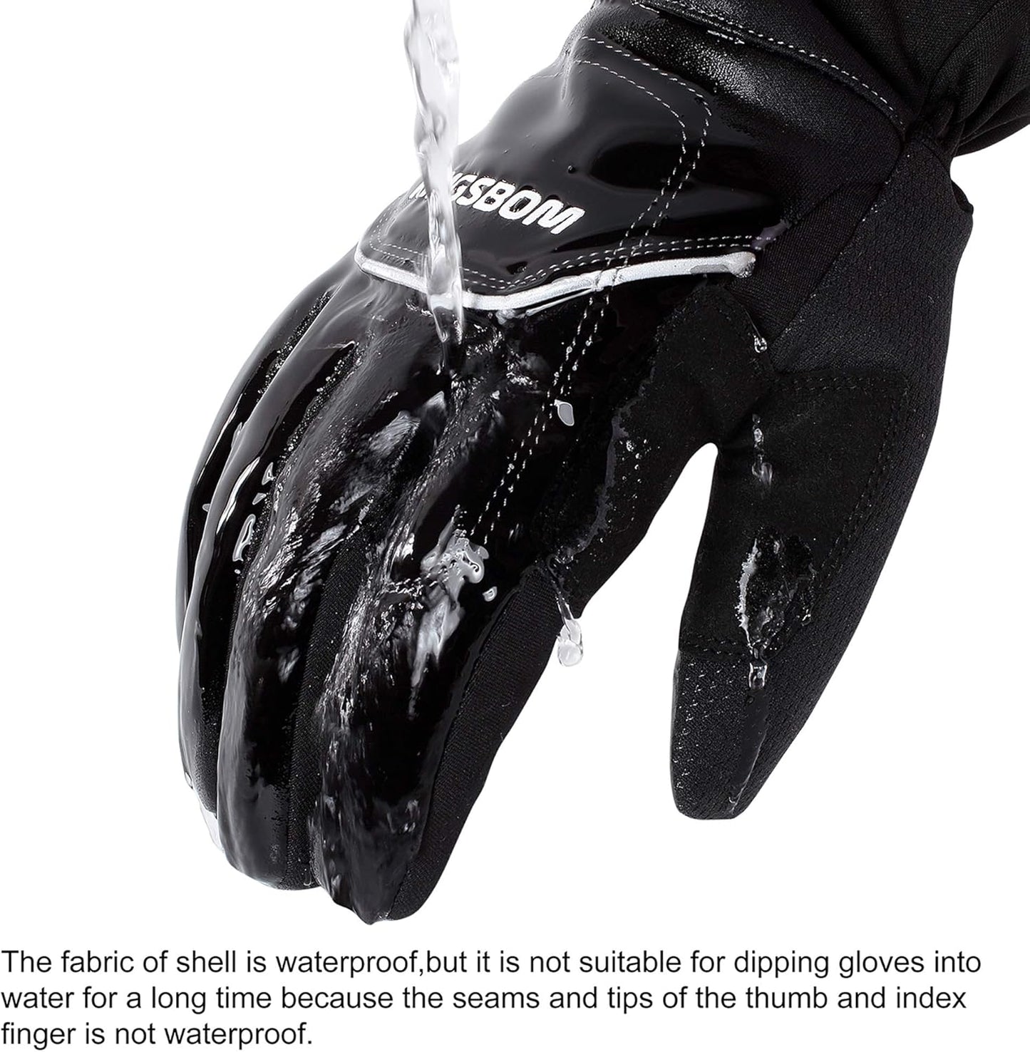 -40F° Waterproof & Windproof Winter Gloves - 3M Thinsulate Thermal Touch Screen Warm Gloves - for Cycling,Skiing,Running,Outdoor Sports - for Women and Men