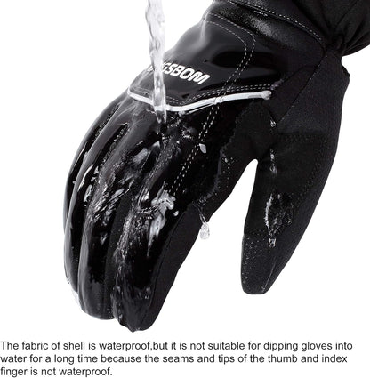 -40F° Waterproof & Windproof Winter Gloves - 3M Thinsulate Thermal Touch Screen Warm Gloves - for Cycling,Skiing,Running,Outdoor Sports - for Women and Men