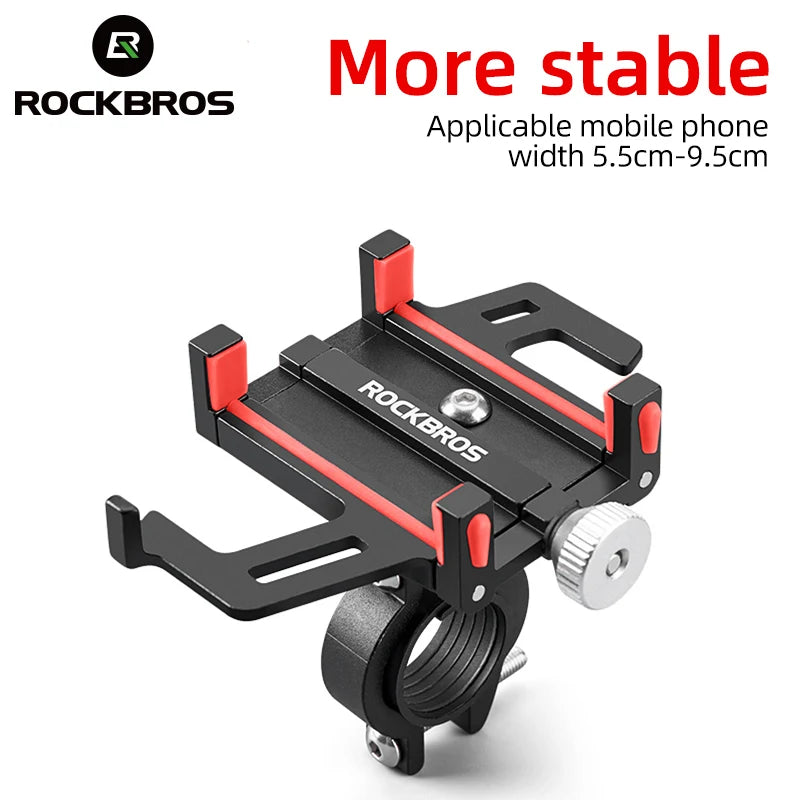 Bike Phone Holder Aluminum Alloy Bike Stand Adjustable 360 Rotation Bicycle Phone Mount Motorcycle Bike Accessories