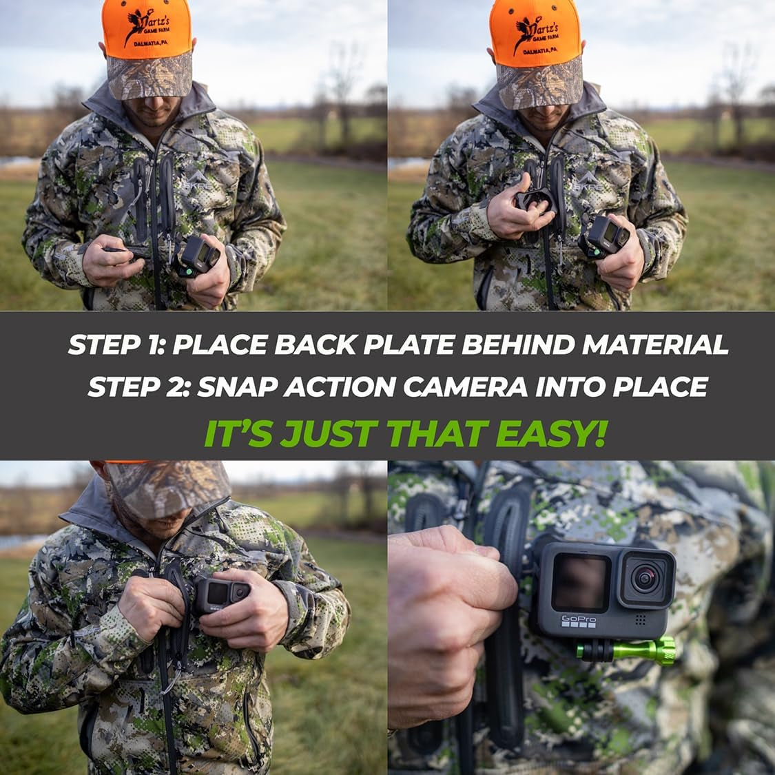 PRO – Magnetic Action Camera Chest Mount for Gopro & DJI Osmo Action