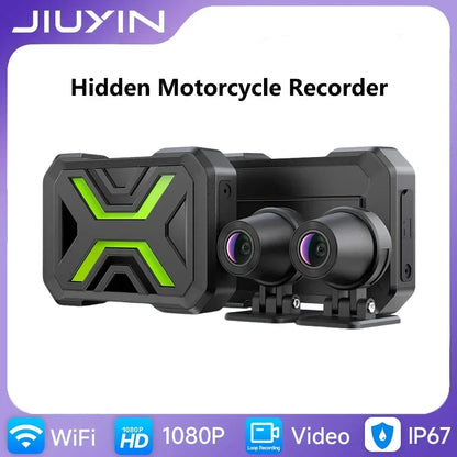 Motorcycle Dual 720P/1080P/2K DVR Waterproof Action Camera Recorder Front&Rearview Motorcycle Dash Cam Wifi Smart Connect