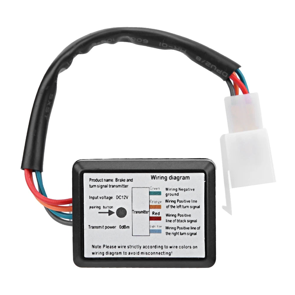 Wireless Helmet LED Safety Light Wireless Motorcycle Helmet LED Safety Light Motorbike Turn Warning Brake Lightbar