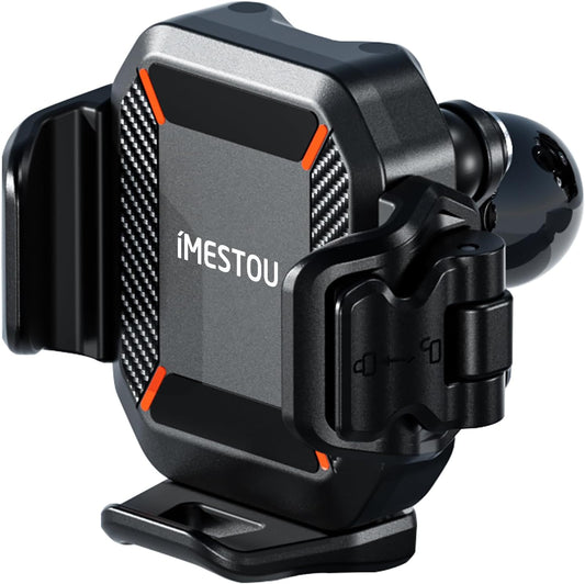 Anti-Vibration Motorcycle Phone Mount, 1" Ball Phone Mount Suitable for 5.2"-7.2" up to 15Mm Thick Phones, Fits for RAM B Size/Imesotu/Other 1" Double Socker Arms