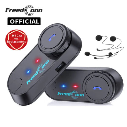 Bluetooth Motorcycle Intercom Helmet Headset Headphone FM Music Sharing Helmet Communicator Speaker