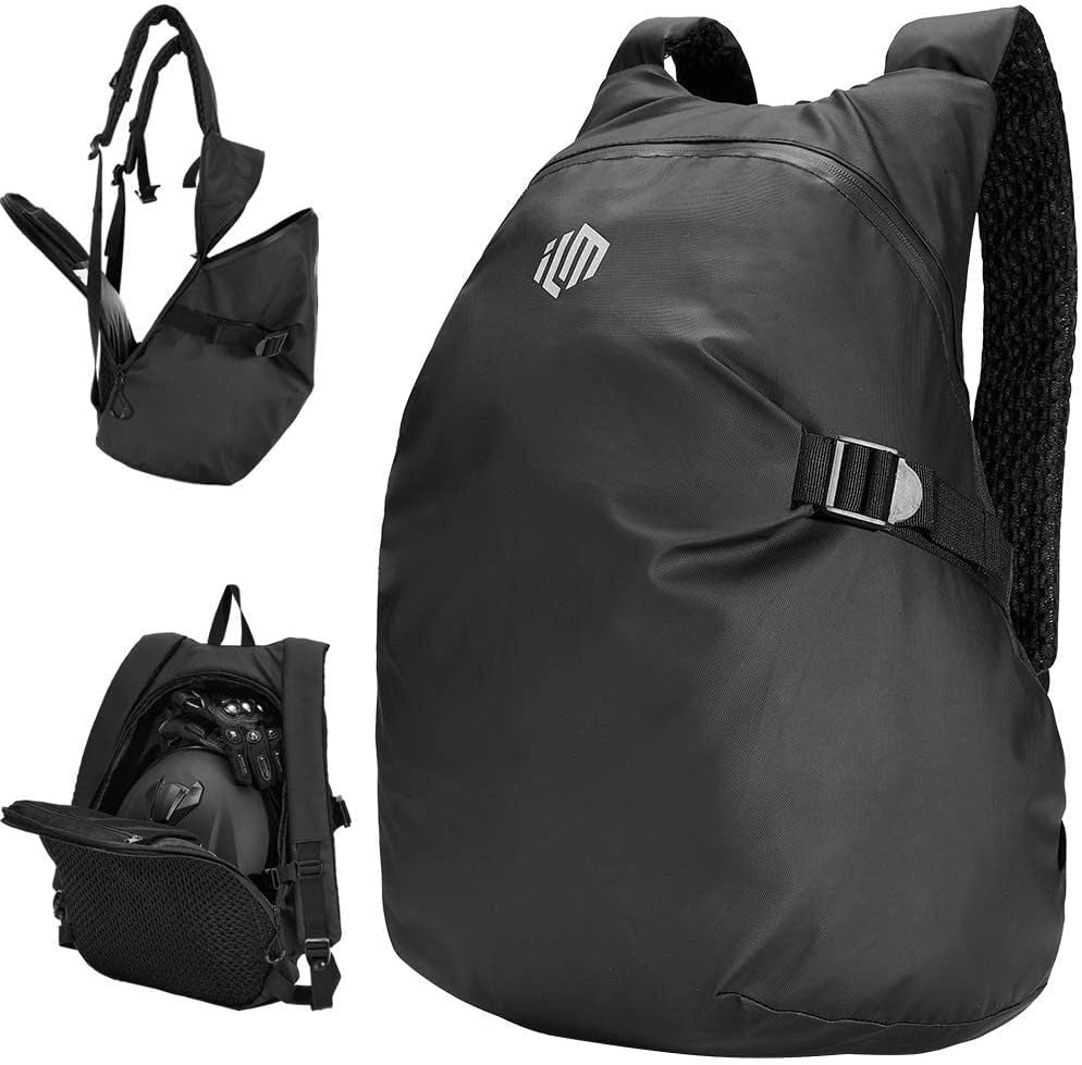 Motorcycle Helmet Backpack Large Capacity Waterproof Lightweight Storage Bag with Reflective Stripe Model MB01
