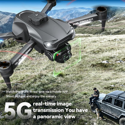 4K Foldable Camera Drone with Obstacle Avoidance | Foldable 4K Drone with Dual Camera, Optical Flow Hover and Gesture Selfie Helps Beginners Capture Easy Travel Shots.