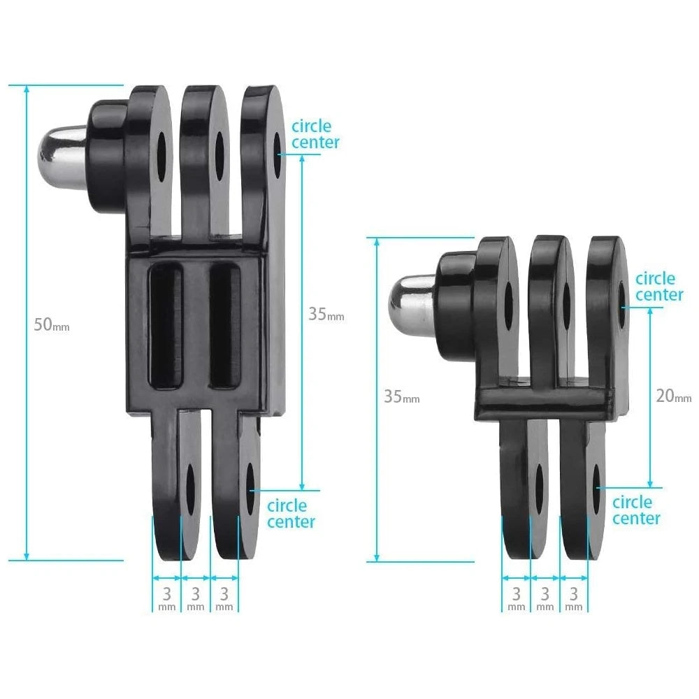 Adjustable Extension Link Connector Arm Joint Accessories for Gopro Hero 13 12 11 10 9 8 7 SJCAM Insta360 DJI OSMO Action Camera