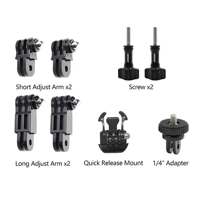 Adjustable Extension Link Connector Arm Joint Accessories for Gopro Hero 13 12 11 10 9 8 7 SJCAM Insta360 DJI OSMO Action Camera