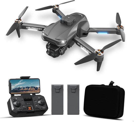 4K Foldable Camera Drone with Obstacle Avoidance | Foldable 4K Drone with Dual Camera, Optical Flow Hover and Gesture Selfie Helps Beginners Capture Easy Travel Shots.