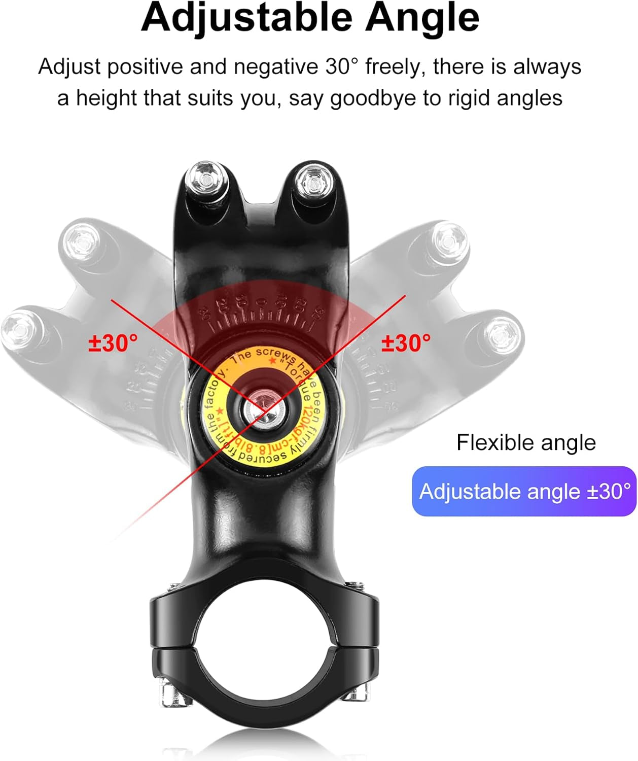 Third Person Perspective Motorcycle Bike Handlebar Mount Selfie Stick Pole for Gopro, Insta360 X4 X3, Action Camera Clamp Monopod Stand 11-44.7 Inch