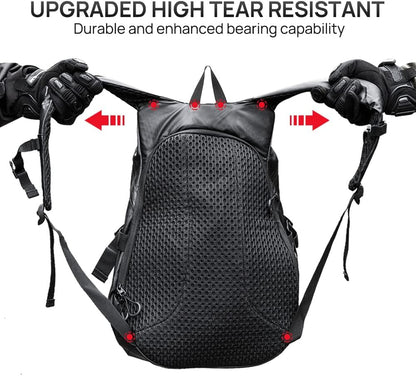 Motorcycle Helmet Backpack Large Capacity Waterproof Lightweight Storage Bag with Reflective Stripe Model MB01