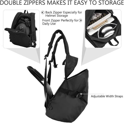 Motorcycle Helmet Backpack Large Capacity Waterproof Lightweight Storage Bag with Reflective Stripe Model MB01