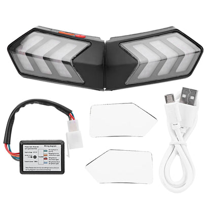 Wireless Helmet LED Safety Light Wireless Motorcycle Helmet LED Safety Light Motorbike Turn Warning Brake Lightbar