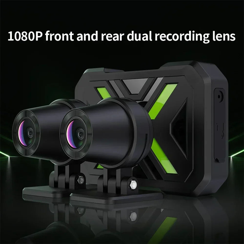 Motorcycle Dual 720P/1080P/2K DVR Waterproof Action Camera Recorder Front&Rearview Motorcycle Dash Cam Wifi Smart Connect
