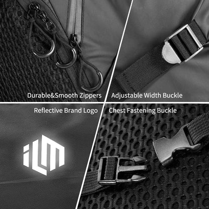 Motorcycle Helmet Backpack Large Capacity Waterproof Lightweight Storage Bag with Reflective Stripe Model MB01