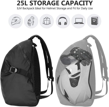 Motorcycle Helmet Backpack Large Capacity Waterproof Lightweight Storage Bag with Reflective Stripe Model MB01