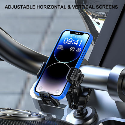 Anti-Vibration Motorcycle Phone Mount, 1" Ball Phone Mount Suitable for 5.2"-7.2" up to 15Mm Thick Phones, Fits for RAM B Size/Imesotu/Other 1" Double Socker Arms