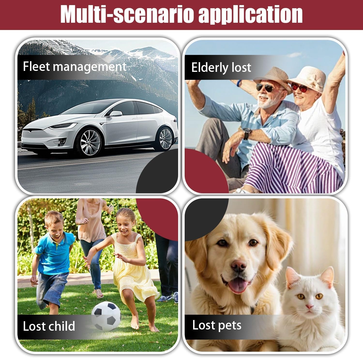 GPS Tracker for Vehicles,Car GPS Tracker Portable Real Time Magnetic GPS Tracking Device,Full Global Coverage Location Tracker for Kids,Dogs,Trucks/Person,No Subscription Required/No Monthly Fee