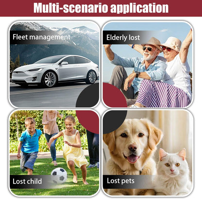 GPS Tracker for Vehicles,Car GPS Tracker Portable Real Time Magnetic GPS Tracking Device,Full Global Coverage Location Tracker for Kids,Dogs,Trucks/Person,No Subscription Required/No Monthly Fee