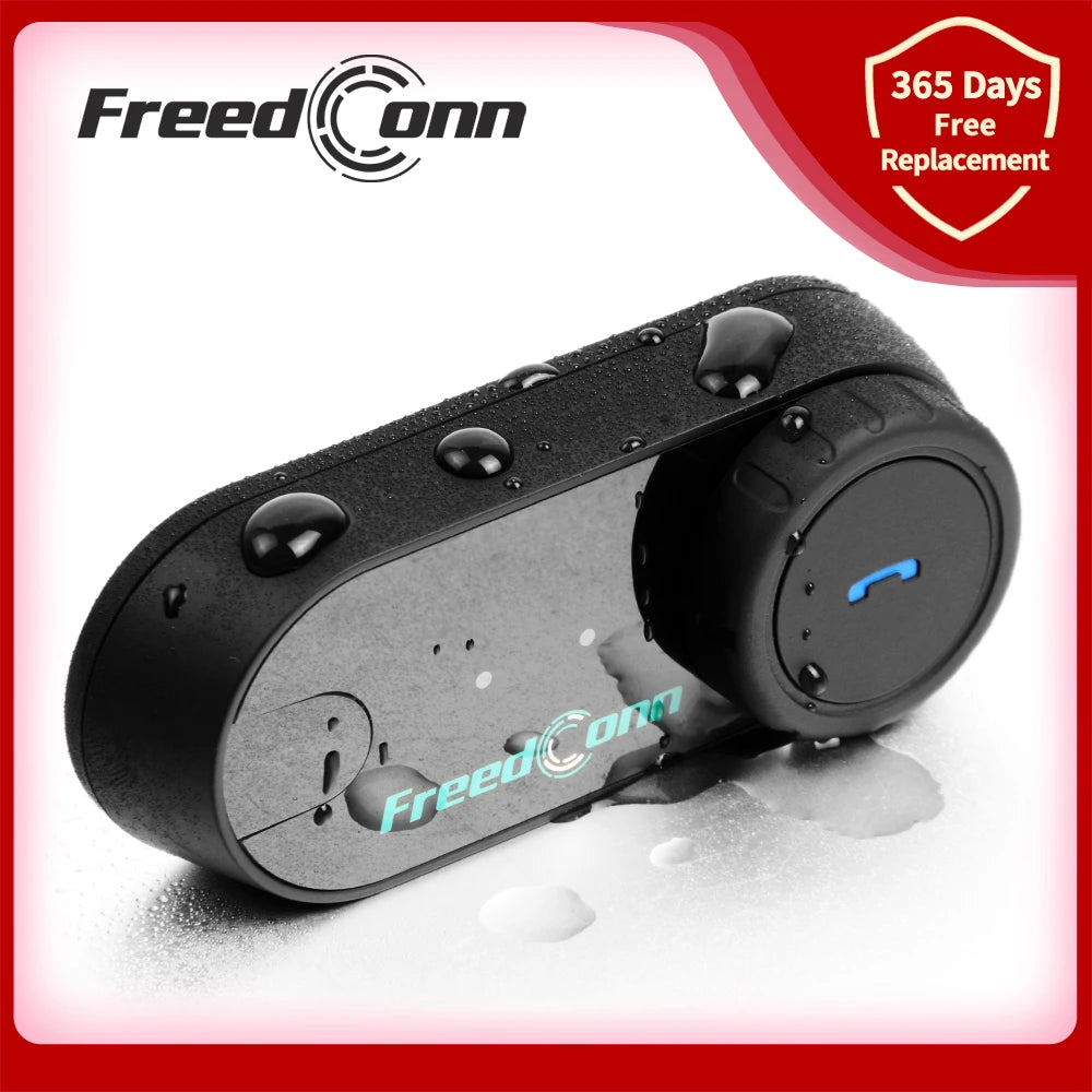 Bluetooth Motorcycle Intercom Helmet Headset Headphone FM Music Sharing Helmet Communicator Speaker