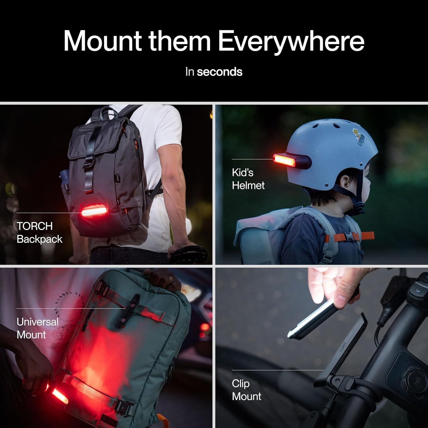 Smart Light | Wireless LED Turn Signals & Brake Light | USB-C Rechargeable | Magnetic Mount | Nav Remote Compatible | App-Controlled Visibility via Ios & Android