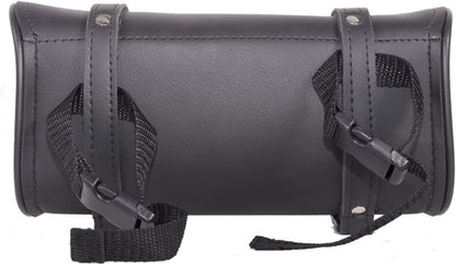 Motorcycle Tool Bag Leather Motorcycle Handlebar Bag Universal Motorcycle Fork Bag Saddlebags Sissy Bar Storage Tool Bag for Motorcycle