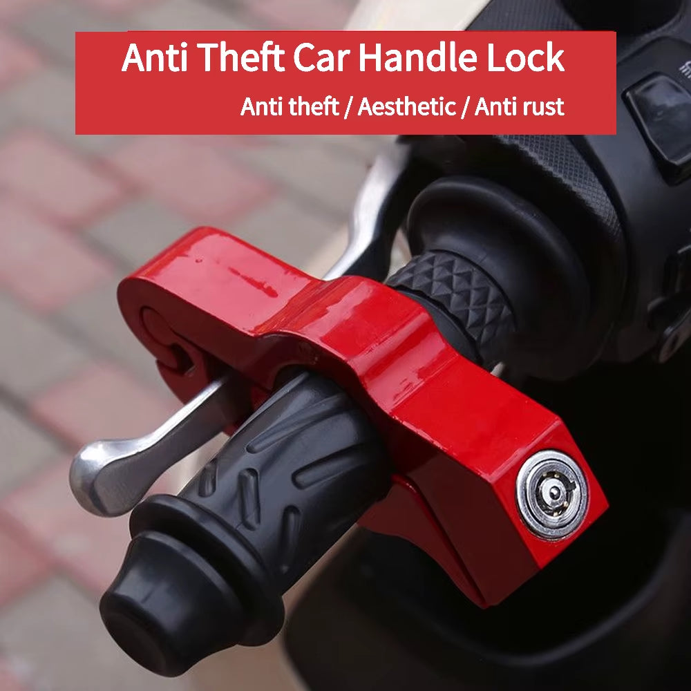 Motorcycle Brake Lever Locks Handlebar Lock Helmet Anti-Theft Motorcycle Lock Electric Vehicle Dirt Bikes Alloy Handlebar Lock