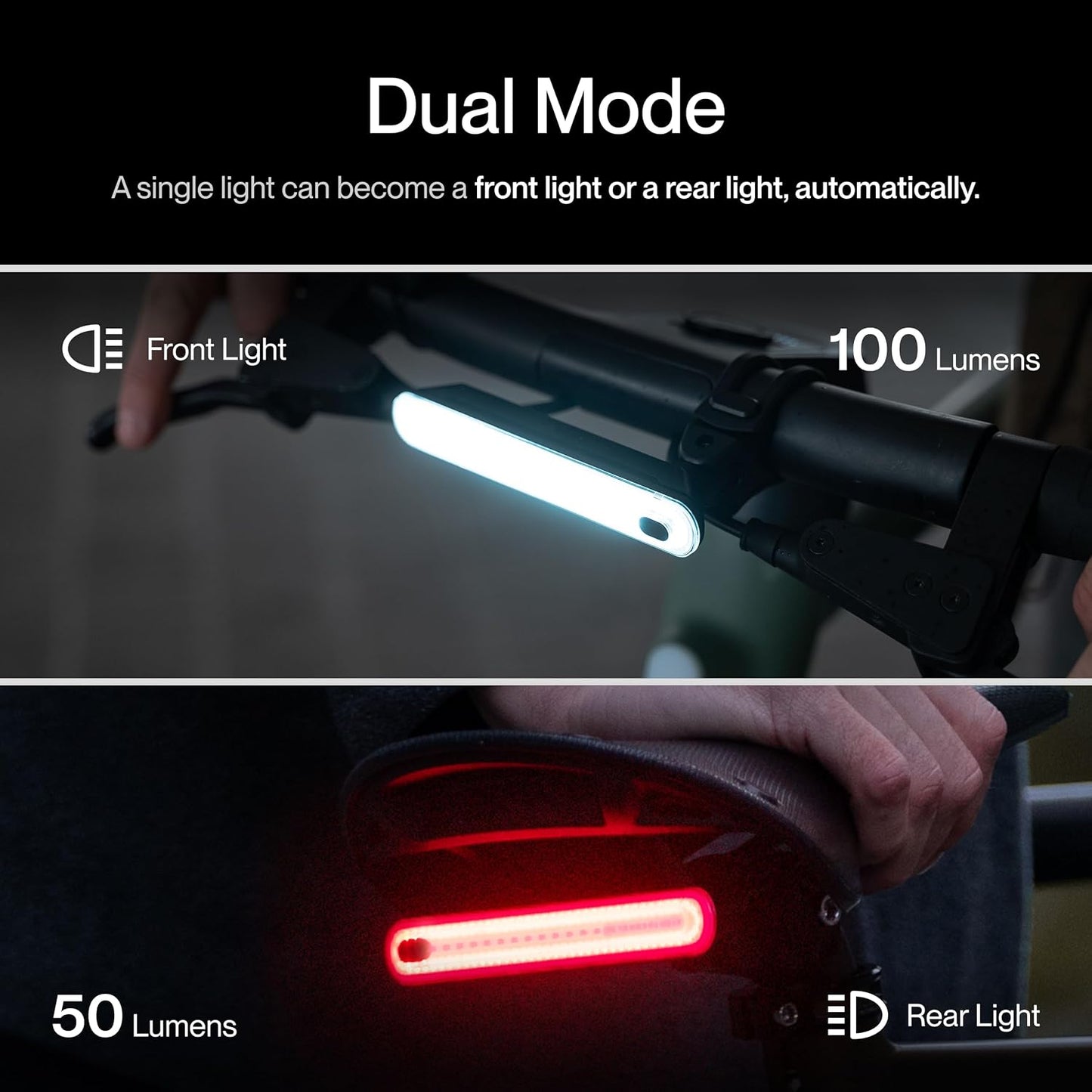 Smart Light | Wireless LED Turn Signals & Brake Light | USB-C Rechargeable | Magnetic Mount | Nav Remote Compatible | App-Controlled Visibility via Ios & Android