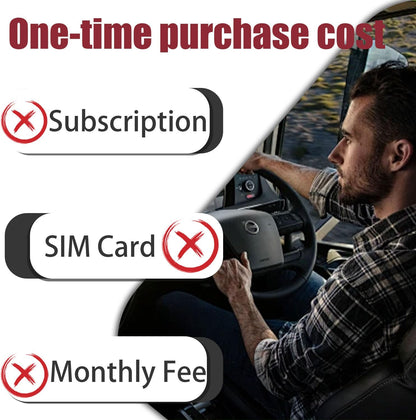 GPS Tracker for Vehicles,Car GPS Tracker Portable Real Time Magnetic GPS Tracking Device,Full Global Coverage Location Tracker for Kids,Dogs,Trucks/Person,No Subscription Required/No Monthly Fee